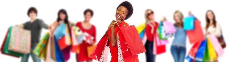 Gl&uuml;ckliche Kundin