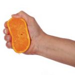 Orange ausquetschen