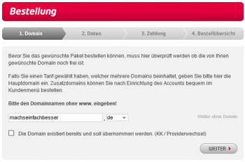 All-Inkl Bestellung Schritt 1