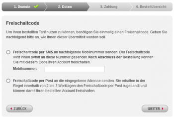 All-Inkl Bestellung Freischaltcode